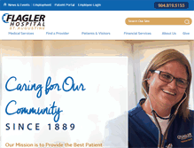 Tablet Screenshot of flaglerhospital.org